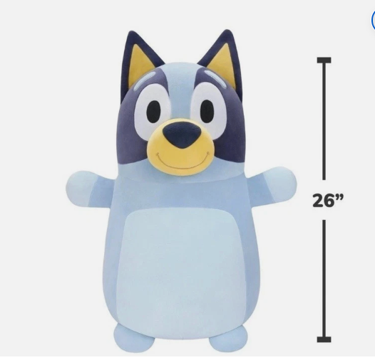 Squishmallows Original 26in Bluey HugMees – Ultrasoft Official Jazwares Plush (Jumbo)