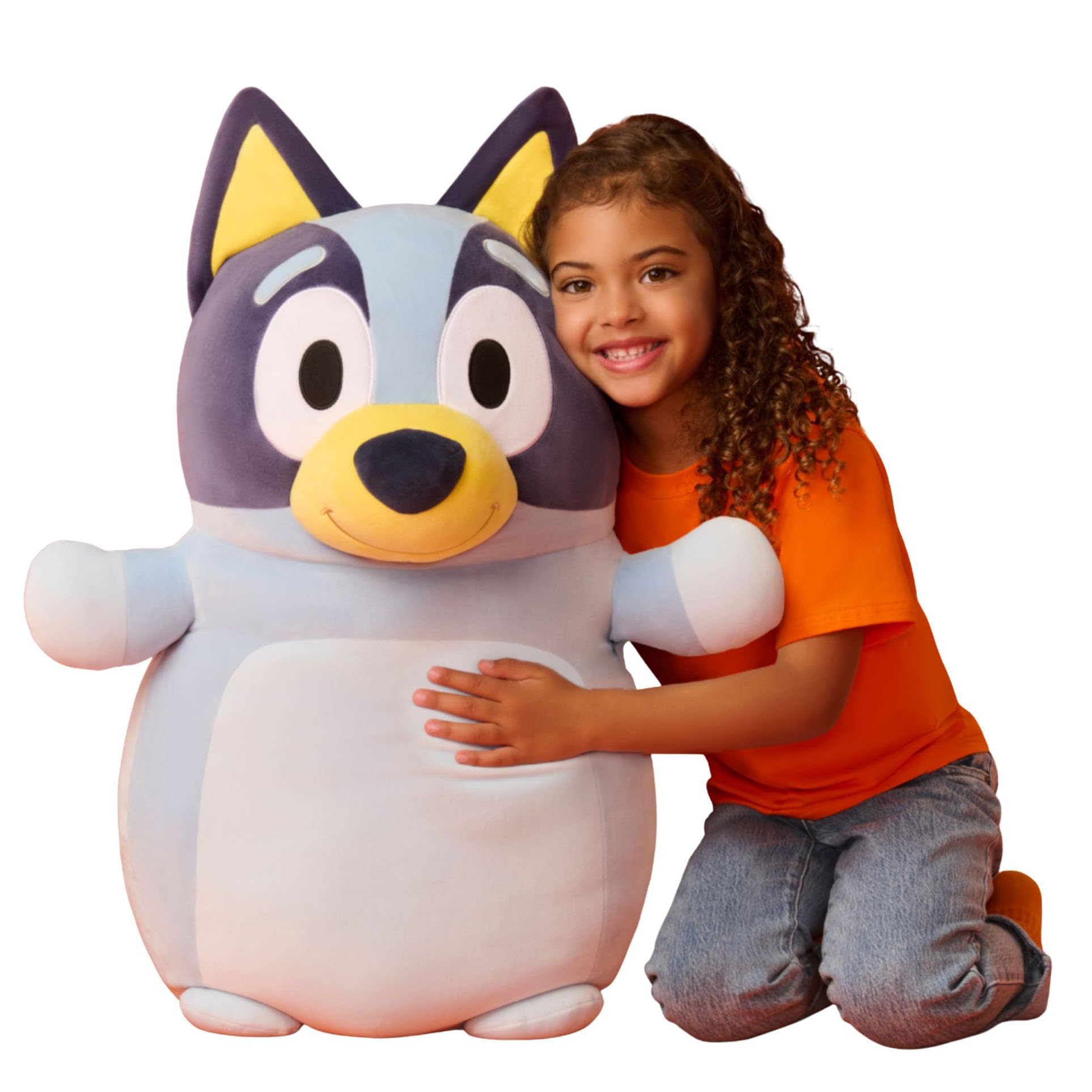 Squishmallows Original 26in Bluey HugMees – Ultrasoft Official Jazwares Plush (Jumbo)