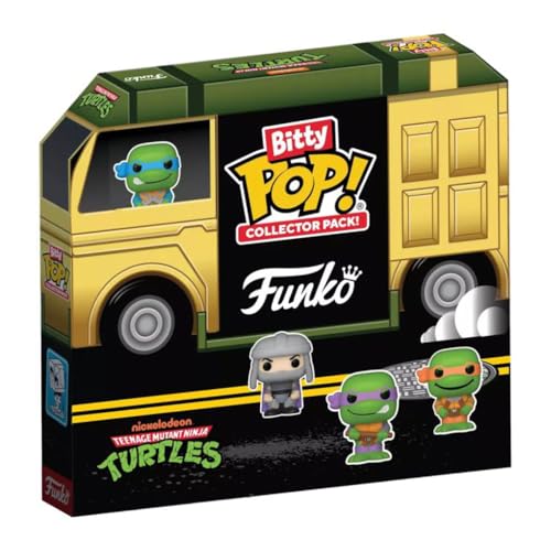 Funko Bitty Pop! Teenage Mutant Ninja Turtles (TMNT) - 12pc Multipack - 0.9 Inch (2.2 cm) - Teenage Mutant Ninja Turtles Retro/Classic Collectible Stackable Display Shelf Included
