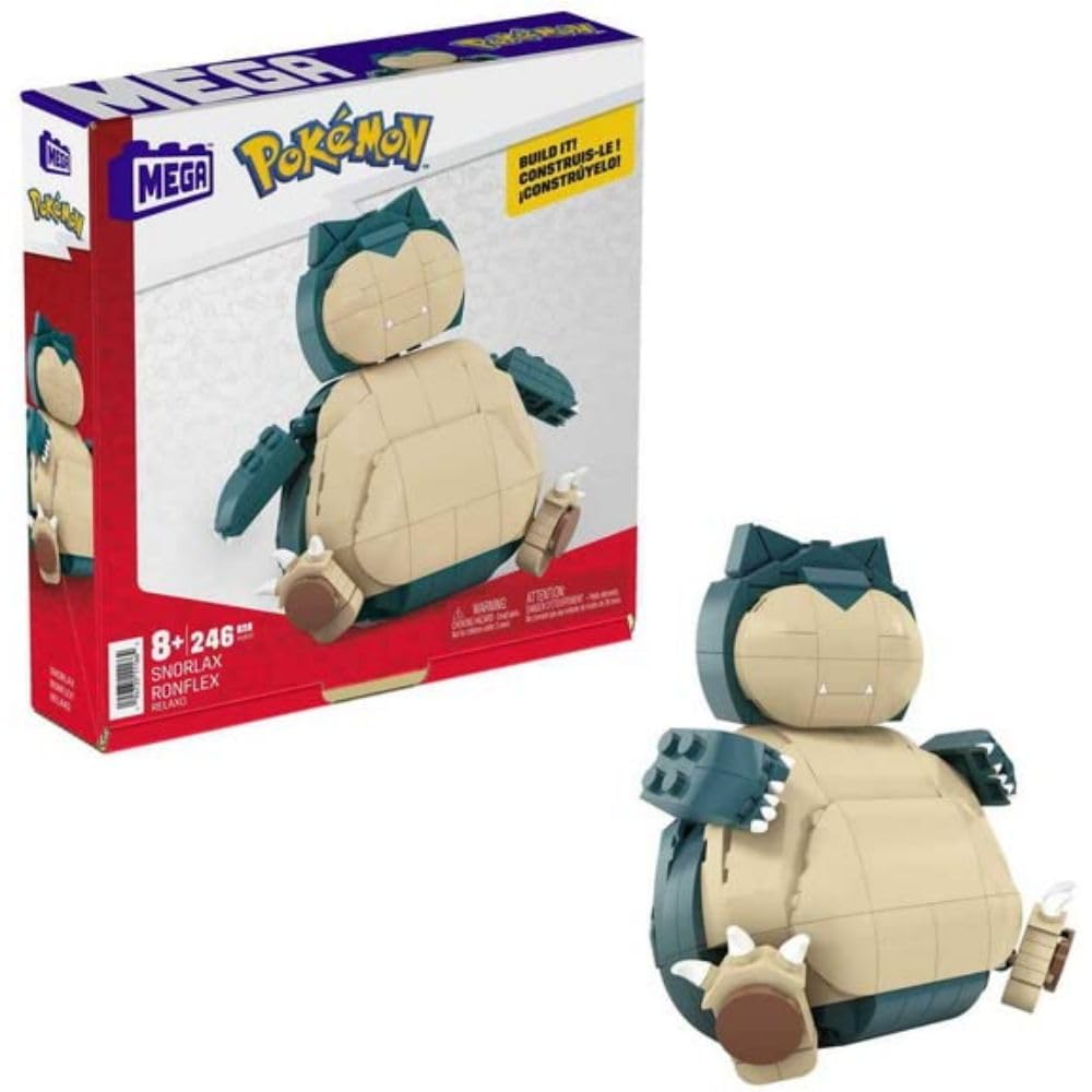 MEGA Pokemon Snorlax Building Blocks Set 246 Pieces