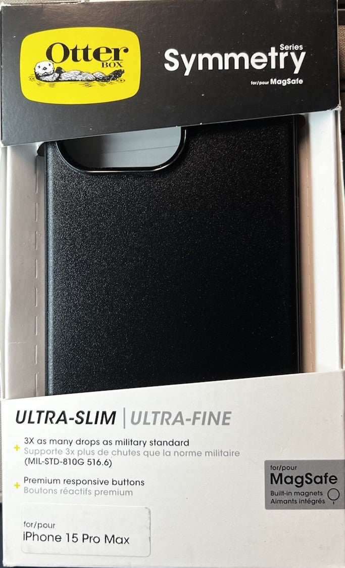 OtterBox Apple iPhone 15 Pro Max Symmetry Series Case MagSafe - Black